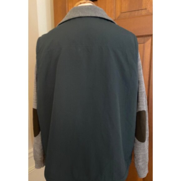 LL Bean Fleece Lined Nylon Vest Mens‎ XL Green Full-Zip Outdoor Hiking Gorpcore - Picture 7 of 13